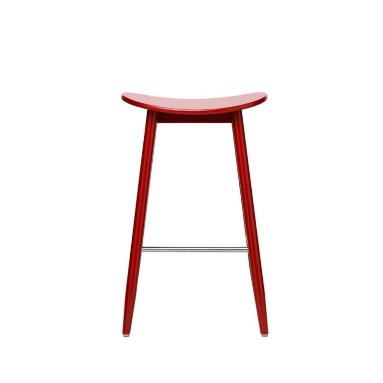 Tabouret haut ICHA BAR STOOL Rouge MASSPRODUCTIONS
