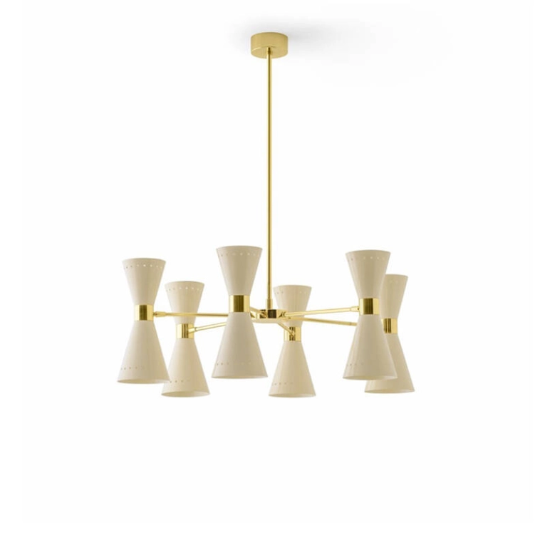 Suspension MEGAFONO Ø 79 Ivoire STILNOVO
