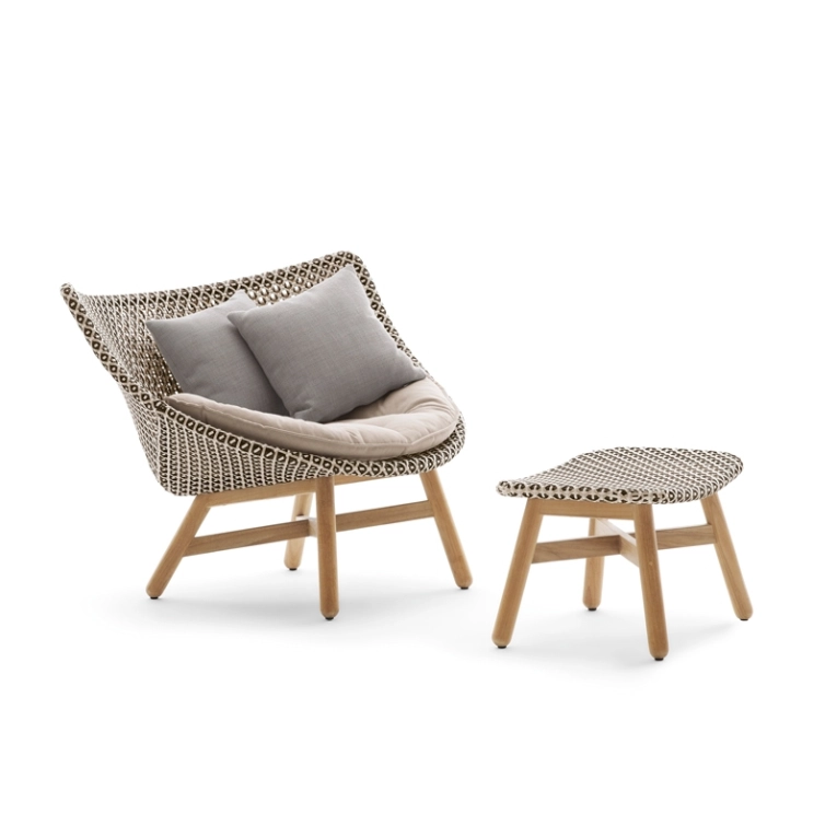 Pouf extérieur MBRACE repose-pieds Pepper DEDON