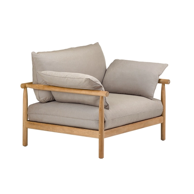Fauteuil extérieur TIBBO LOUNGE XL Taupe DEDON