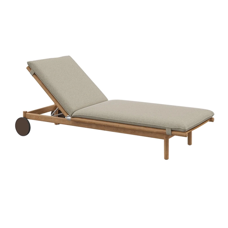 Bain de soleil, chaise longue et hamac TIBBO bain de soleil Taupe DEDON