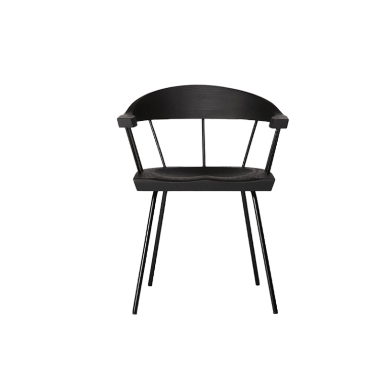 Chaise SPINDLE Frêne ébène/ noir BASSAMFELLOWS