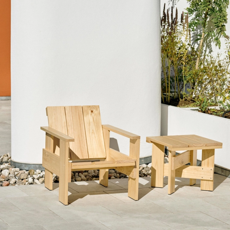 Table basse extérieur Table basse CRATE Pin HAY