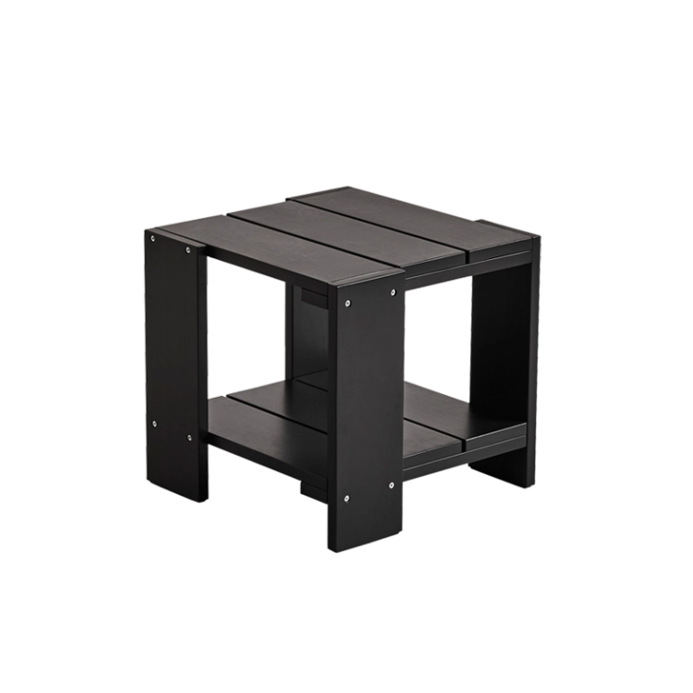 Table basse extérieur Table d'appoint CRATE Noir HAY