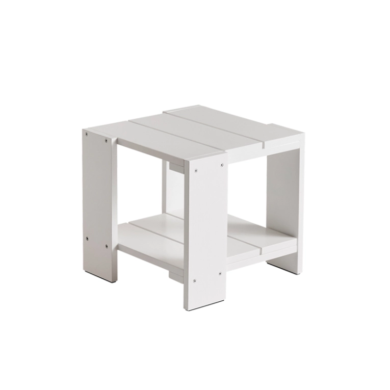 Table basse extérieur Table d'appoint CRATE Blanc HAY