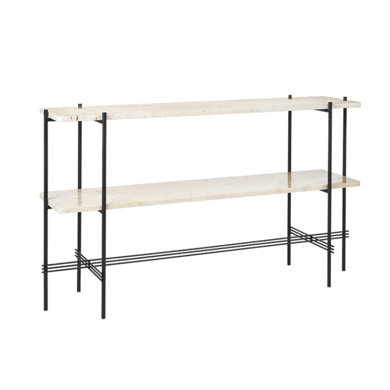 Console TS H 72 Travertin blanc neutre GUBI