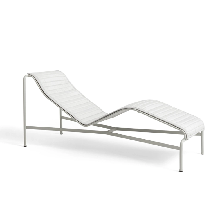 Accessoire extérieur Coussin matelassé pour chaise longue PALISSADE Gris clair HAY