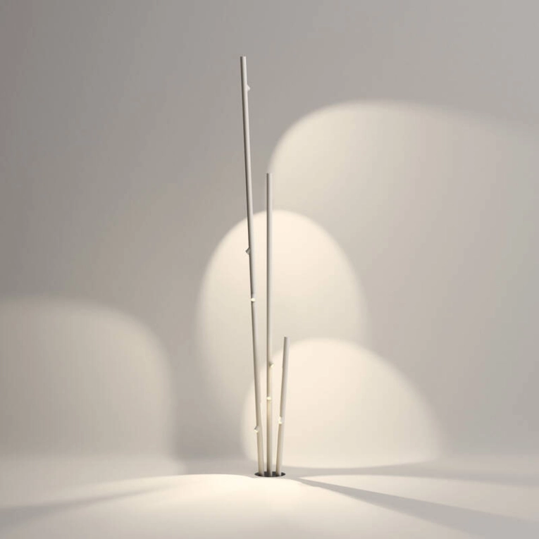 Luminaire extérieur Lampadaire BAMBOO 4812 Blanc cassé VIBIA