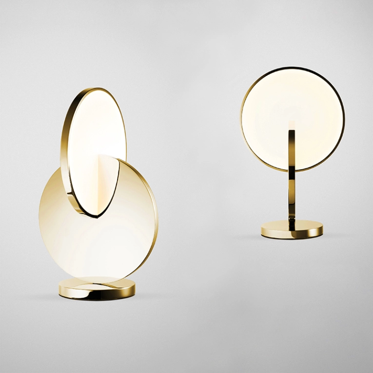 Lampe à poser ECLIPSE TABLE LAMP Laiton poli LEE BROOM