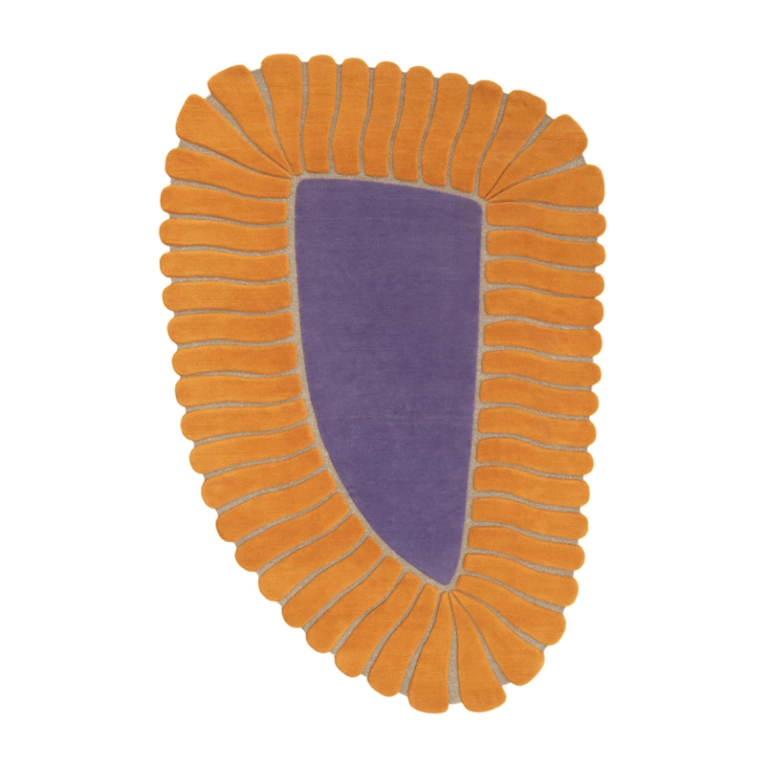 Tapis Tapis M'AMA NON M'AMA MEDIUM Orange/Violet CC-TAPIS