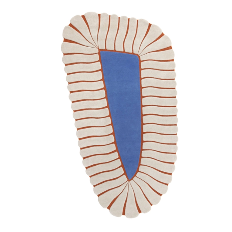 Tapis Tapis M'AMA NON M'AMA SMALL Bleu glacé CC-TAPIS