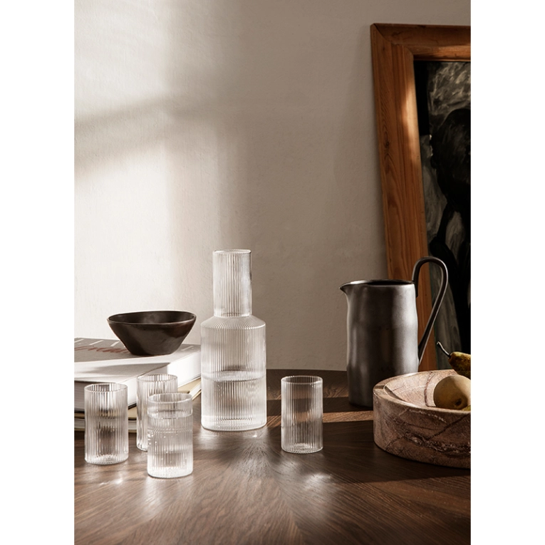 Carafe & verre Carafe RIPPLE Transparent FERM LIVING