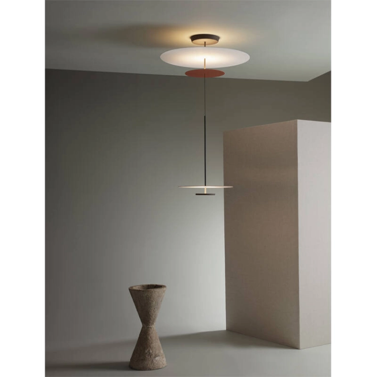 Suspension FLAT 5930 Rouge Terracotta mat VIBIA