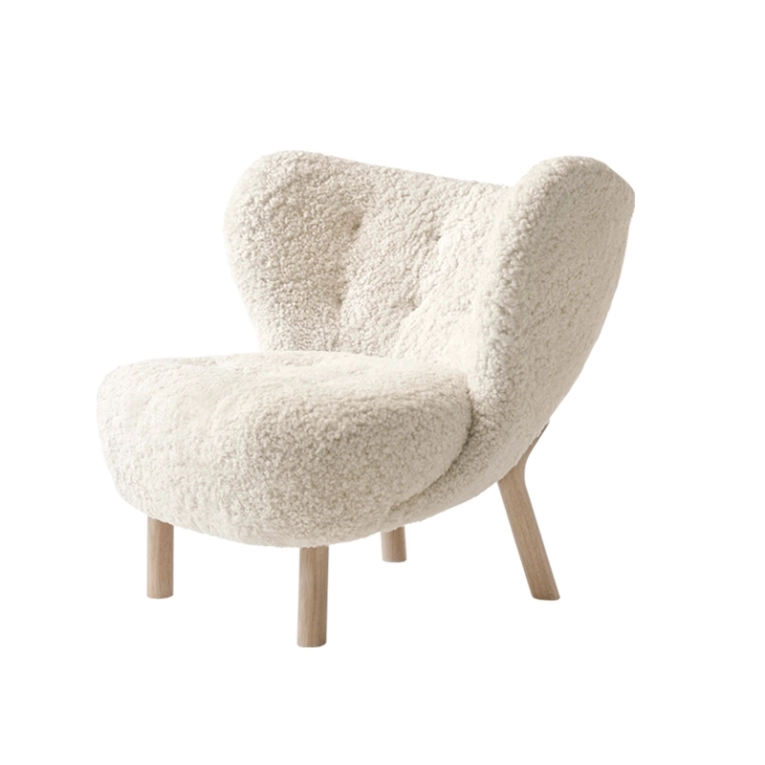 Fauteuil LITTLE PETRA VB1 Sheepskin Moonlight AND TRADITION