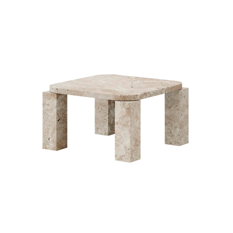 Table basse ATLAS MARBRE 60x60 Travertin NEW WORKS
