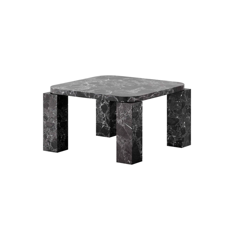 Table basse ATLAS MARBRE 60x60 Marbre Costa noir NEW WORKS