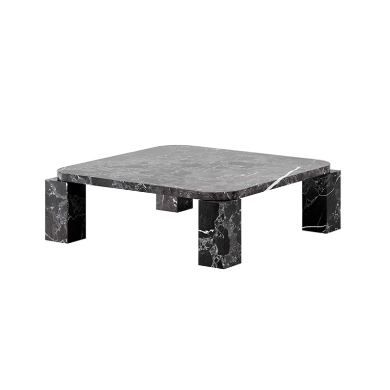 Table basse ATLAS MARBRE 82x82 Marbre Costa noir NEW WORKS