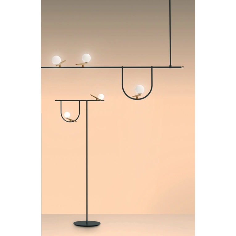 Suspension YANZI 1 Laiton, noir ARTEMIDE