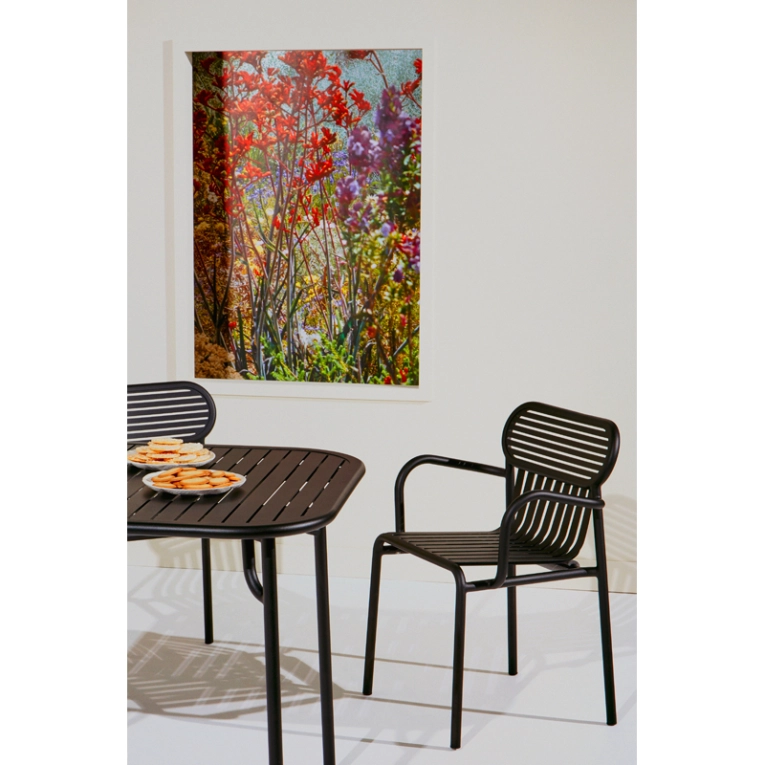 Table extérieur WEEK-END 85x85 Vert jade PETITE FRITURE