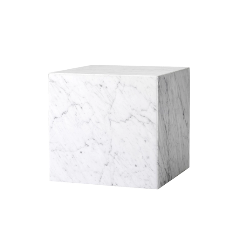 Table d'appoint guéridon PLINTH CUBIC Blanc AUDO COPENHAGEN