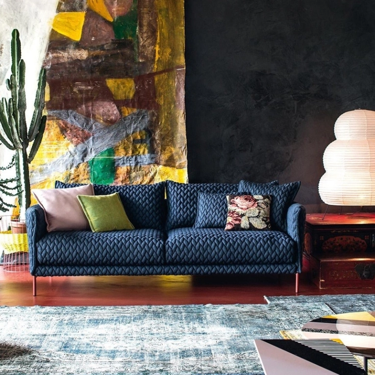 Canapé GENTRY 2 places Bleu foncé MOROSO