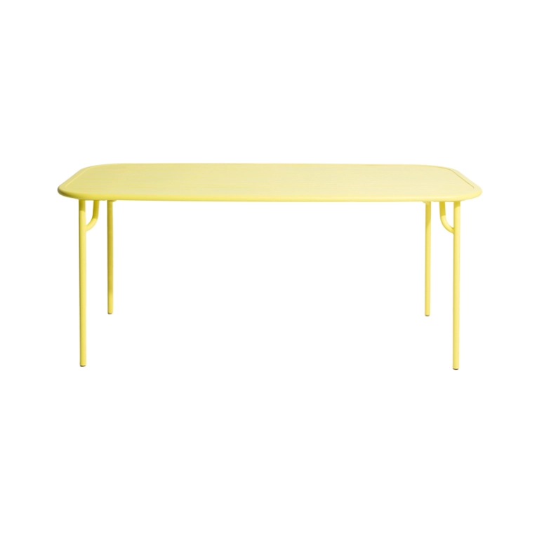 Table extérieur WEEK-END rectangulaire Jaune PETITE FRITURE