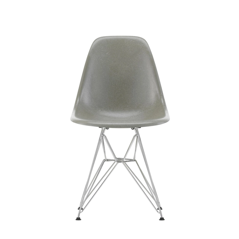Chaise EAMES FIBERGLASS CHAIR DSR Terre d'ombre Eames VITRA