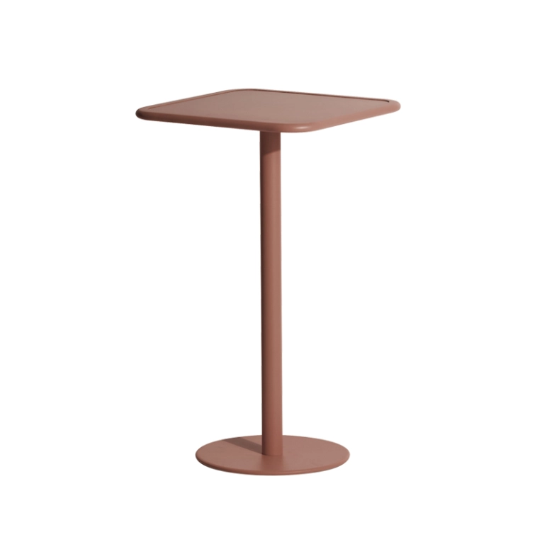 Table extérieur Mange-debout WEEK-END carré Terracotta PETITE FRITURE