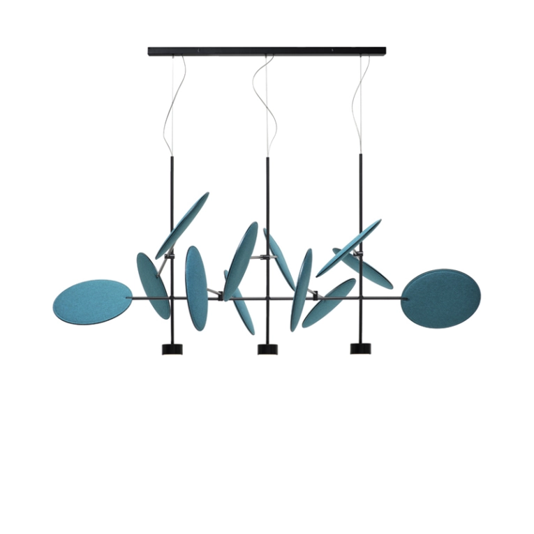 Suspension DIVA Large Bleu Sarcelle/ noir MOGG