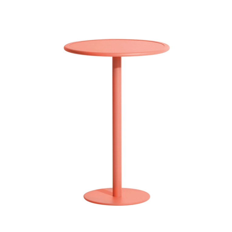 Table extérieur Mange-debout WEEK-END rond Corail PETITE FRITURE