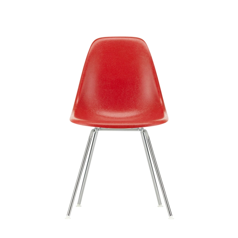 Chaise EAMES FIBERGLASS CHAIR DSX Rouge classique Eames VITRA