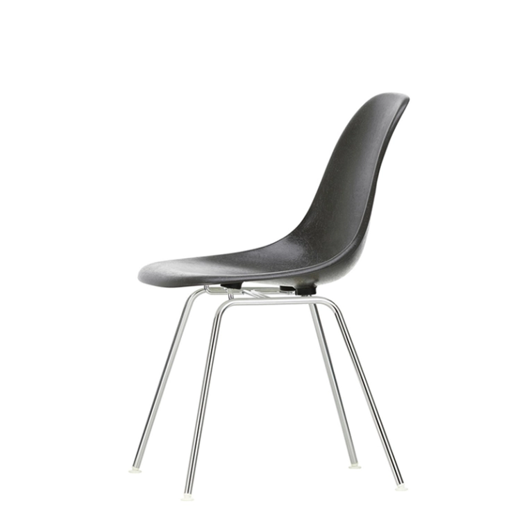 Chaise EAMES FIBERGLASS CHAIR DSX Gris foncé Eames VITRA