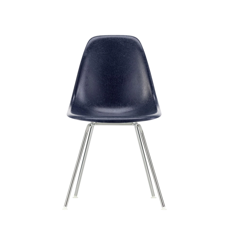 Chaise EAMES FIBERGLASS CHAIR DSX Bleu marine Eames VITRA