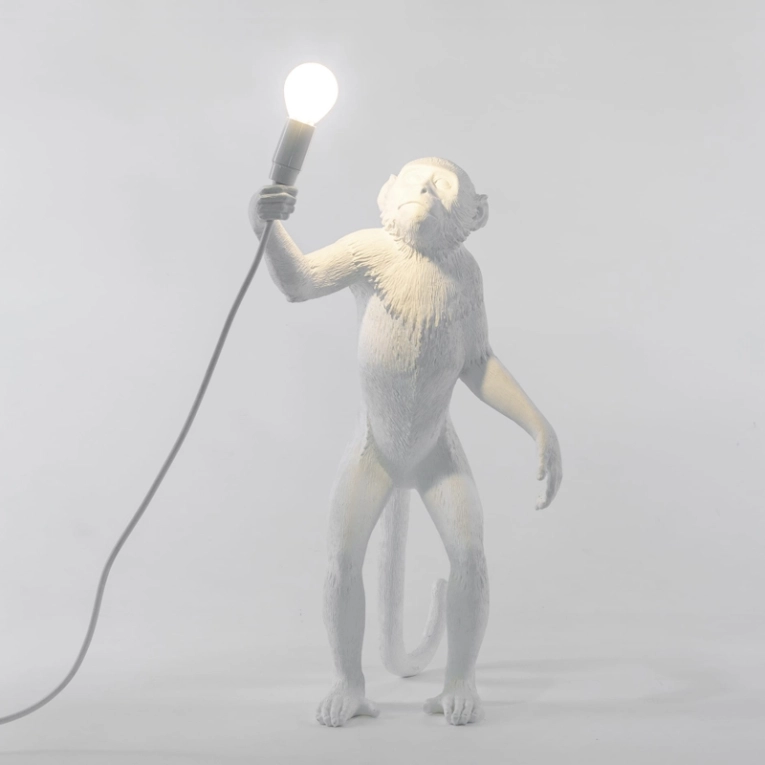 Lampe à poser MONKEY Standing Blanc SELETTI