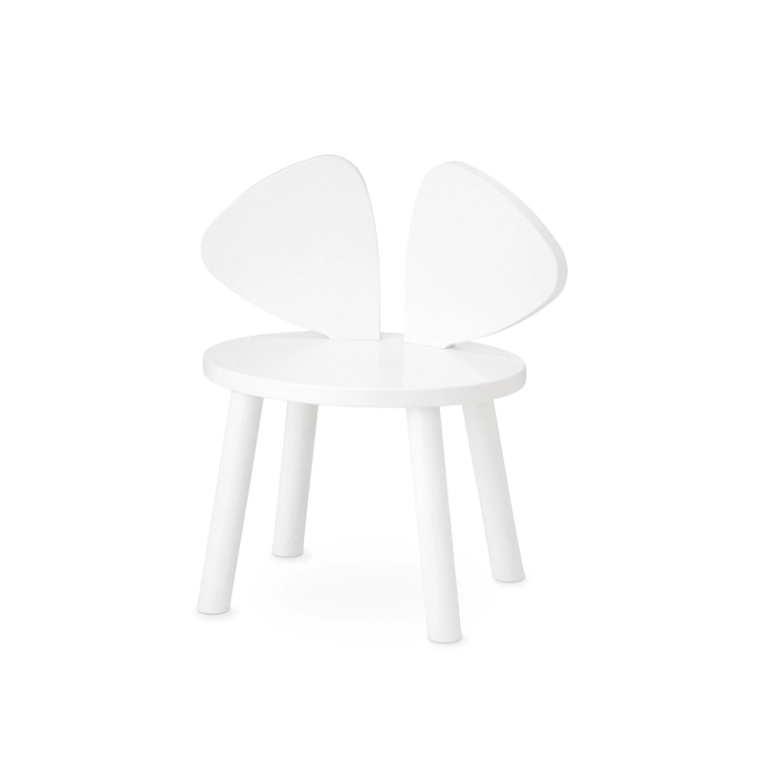 Siège enfant Chaise enfant MOUSE 2 à 5 ans Blanc NOFRED