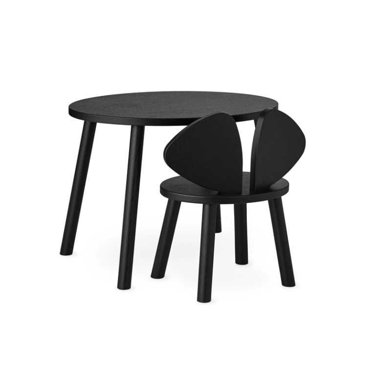 Table enfant Table enfant MOUSE 2 à 5 ans Noir NOFRED