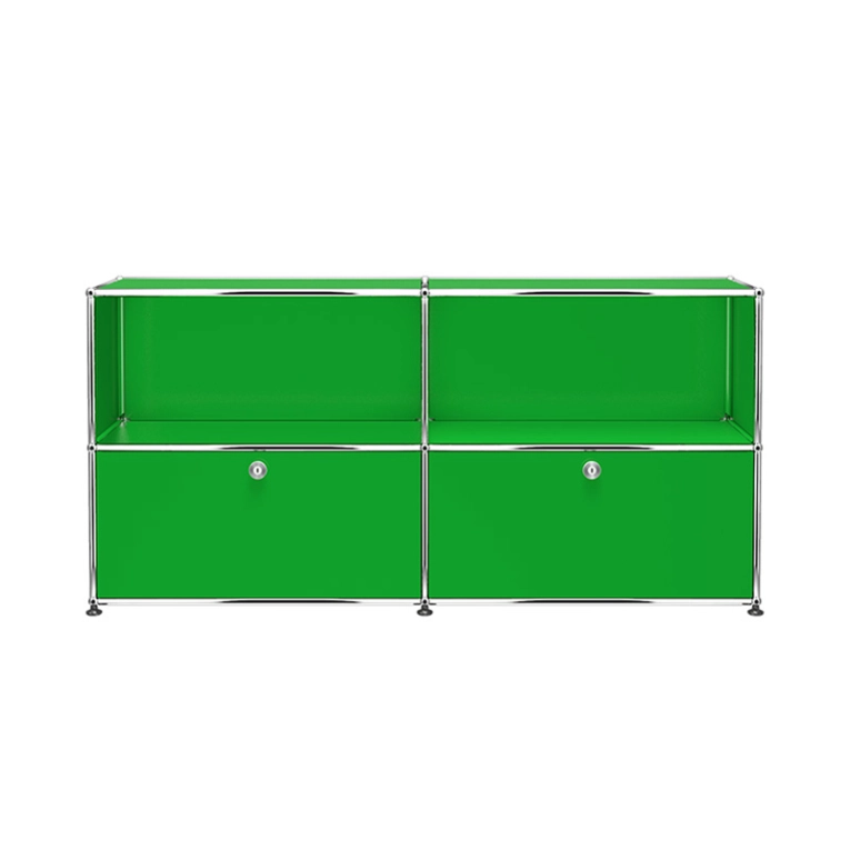 Meuble de rangement USM HALLER C2 Vert USM USM HALLER