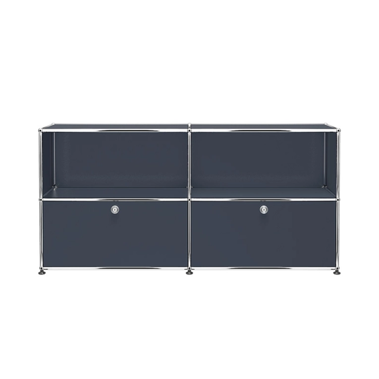 Meuble de rangement USM HALLER C2 Anthracite USM HALLER