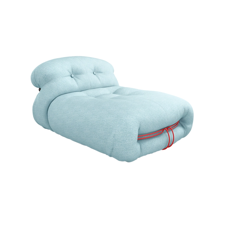 Fauteuil SORIANA Chaise longue Look Cielo / Rouge de Chine brillant CASSINA