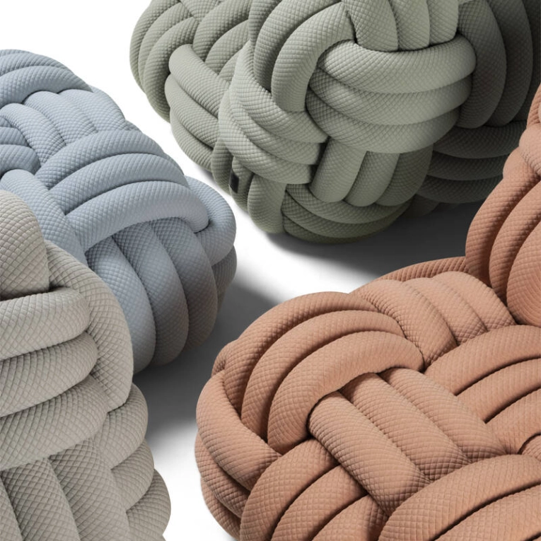 Fauteuil KNITTY Gris clair MOOOI