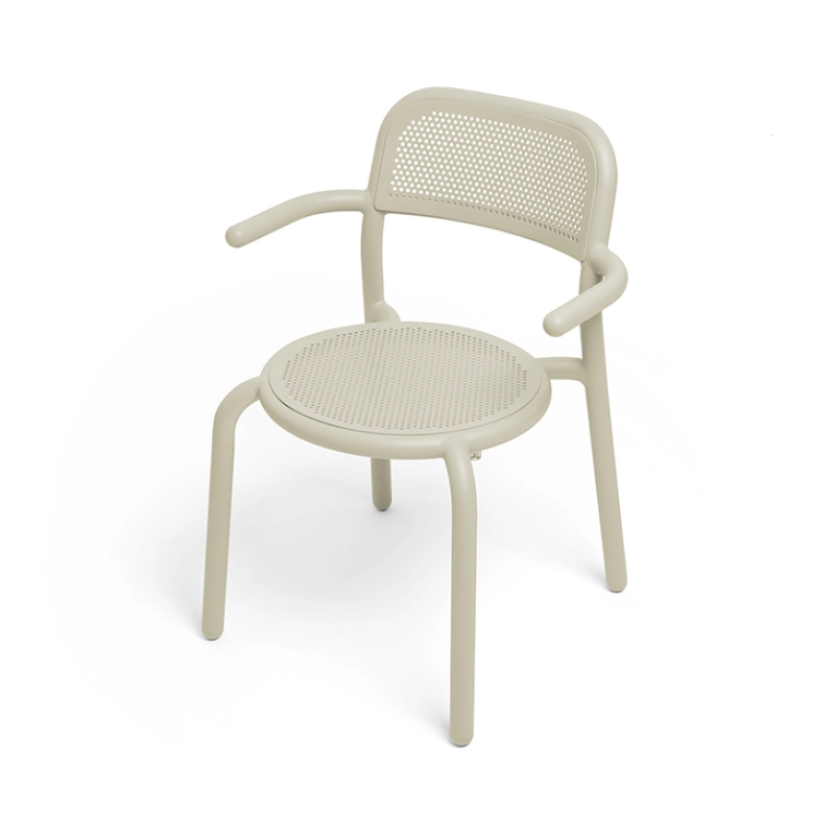 Chaise extérieur TONÍ avec accoudoirs Lot de 2 Desert FATBOY