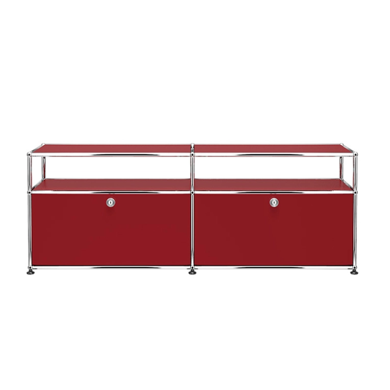Meuble de rangement USM HALLER O2 Rouge rubis USM USM HALLER