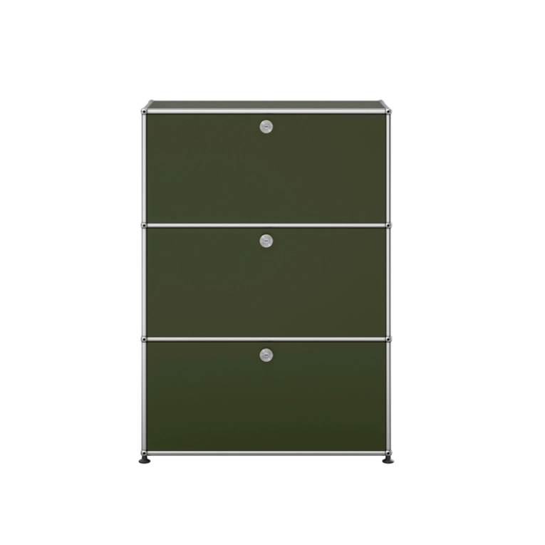 Meuble de rangement USM HALLER G1 Vert olive USM HALLER