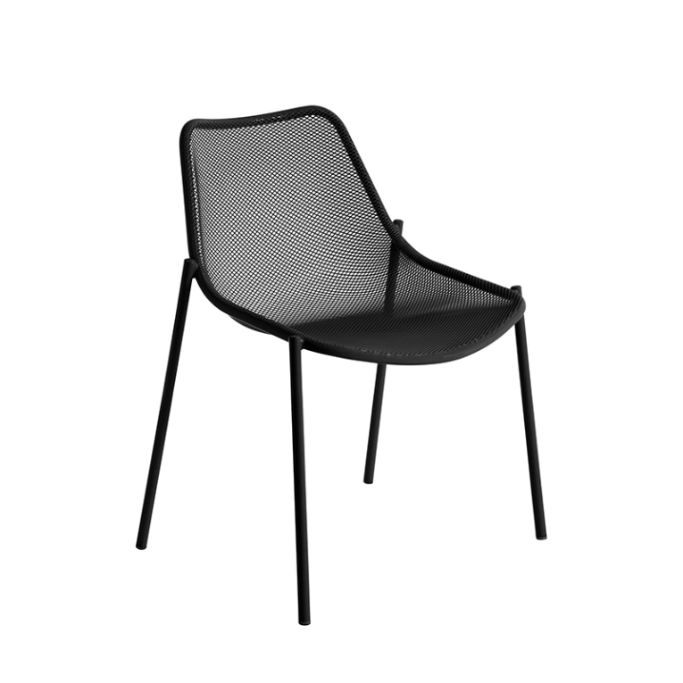 Chaise extérieur ROUND Noir EMU