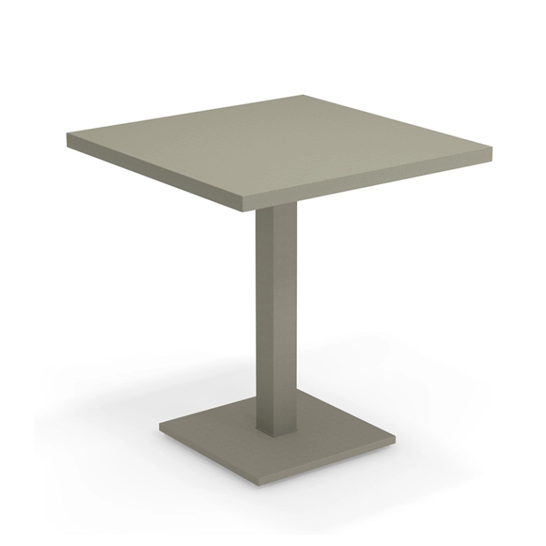 Table extérieur ROUND 70x70 Gris Vert EMU