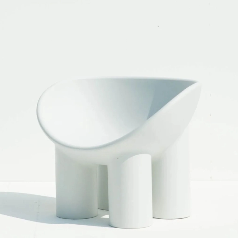 Fauteuil ROLY POLY Ciment DRIADE