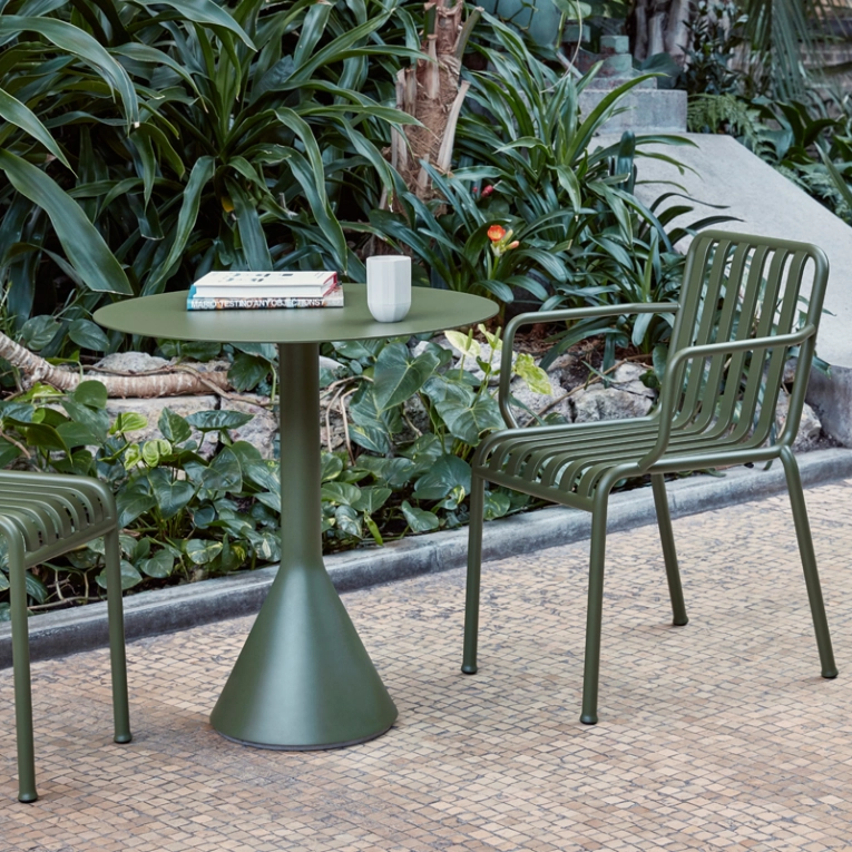 Table extérieur PALISSADE CONE Olive HAY