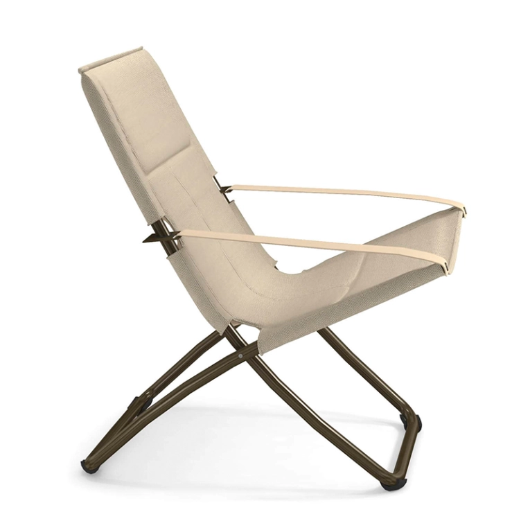 Bain de soleil, chaise longue et hamac SNOOZE COSY Bronze Poli / Havane  EMU