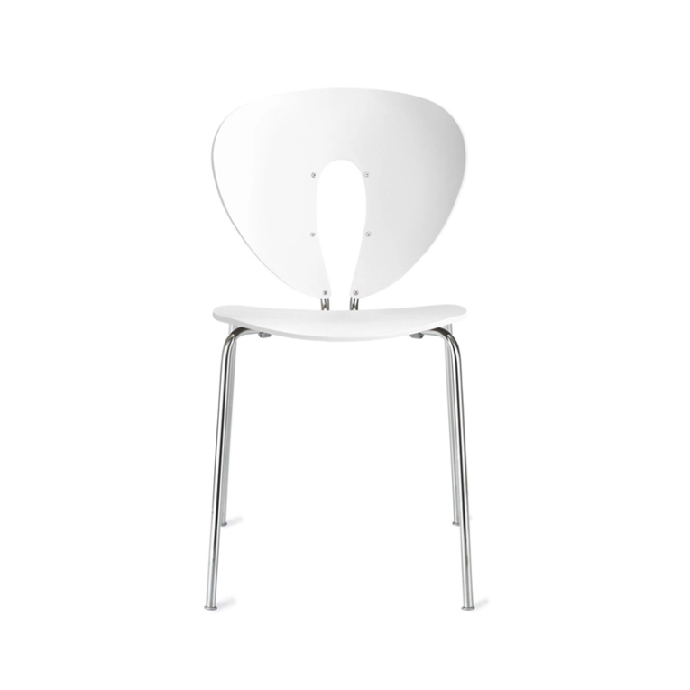 Chaise GLOBUS Frêne laqué Frêne laqué blanc STUA