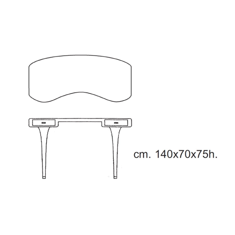 Bureau RIGA Magnolia mat CAPPELLINI